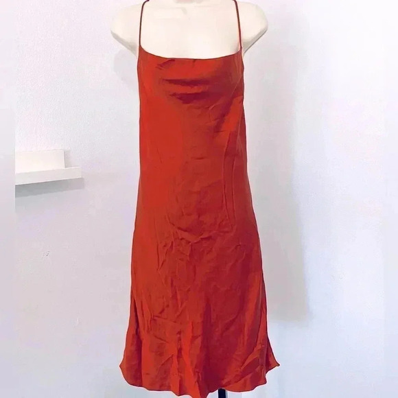 New REVOLVE Backstage Silk Slip Dress Jennifer 90s Y2K Cocktail Party - Picture 8 of 14